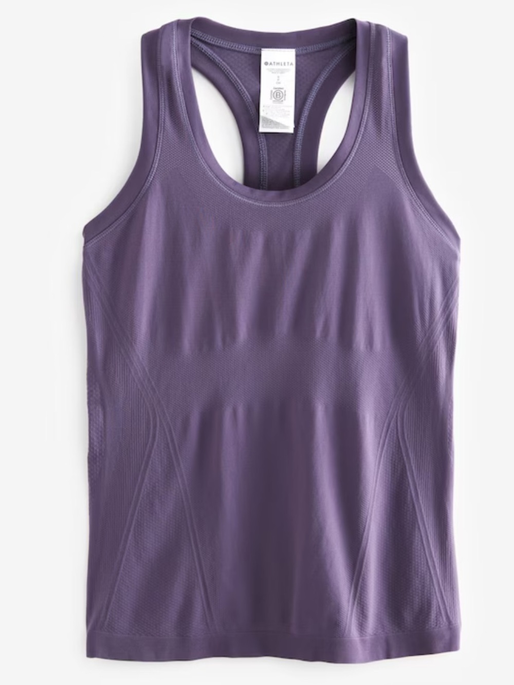 Athleta Purple Momentum Seamless Tank Top Lavender Racerback Performance Small S